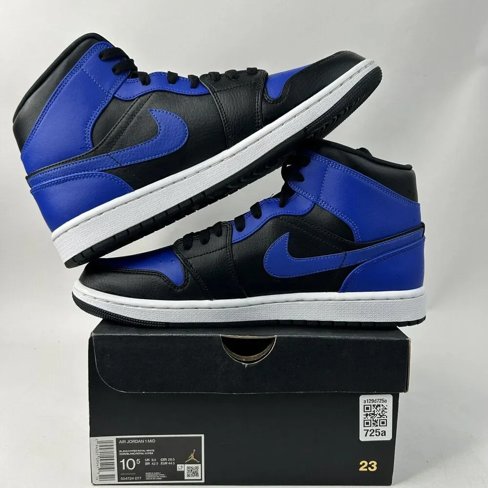 Nike Shoes Air Jordan 1 Mid Retro “Hyper Royal” 2024